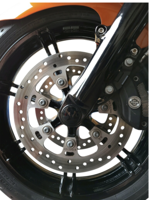 KLOCK WERKS Axle - Flush Mount Black- Front 08+ 25mm FLHT/FLT